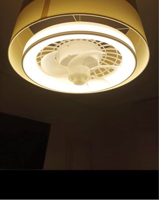 Ventilador techo LED blanco silencioso