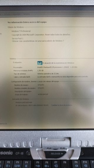 Portátil Panasonic CF-18 robusto