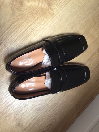 Mocasines negros -talla 39 del Corte Ingles