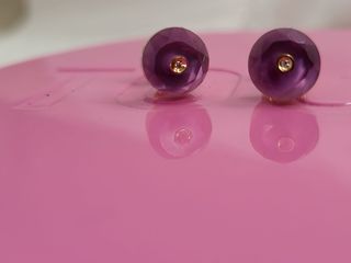 Pendientes Tous cuarzo amatista y oro 