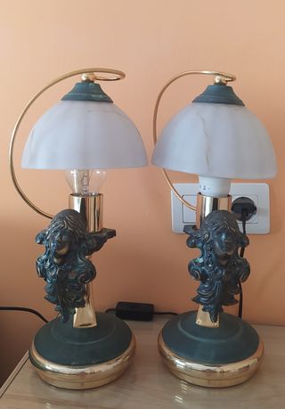 2 Lámparas de noche vintage