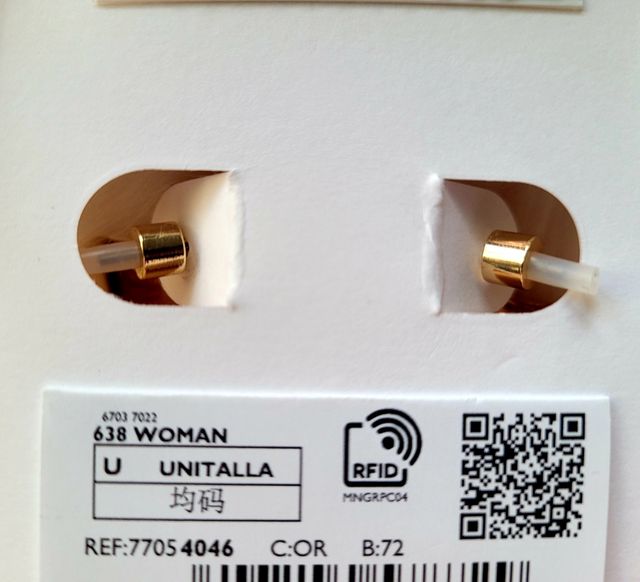 Pendientes Mango dorados