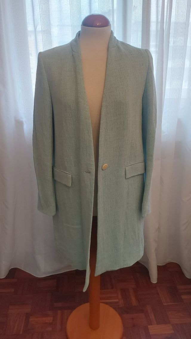 Abrigo ligero verde agua