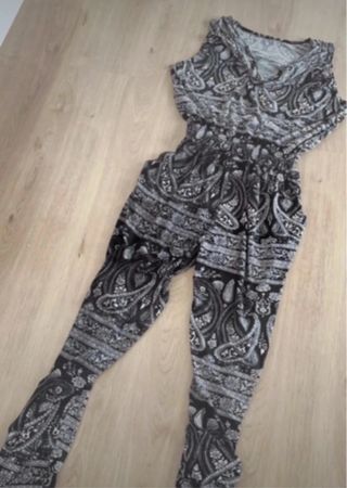 Mono largo estampado - blanco y negro