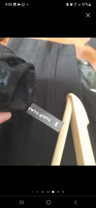 Vestido Naf Naf negro - Talla M