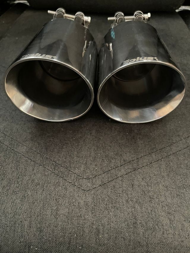 2 Puntas escape acero inoxidable 64-89