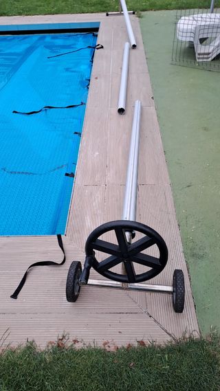 Cobertor termico piscina 5x10 metros. azul