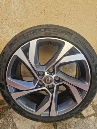 4 gomas + 4 llantas Renault 18" - Continental 