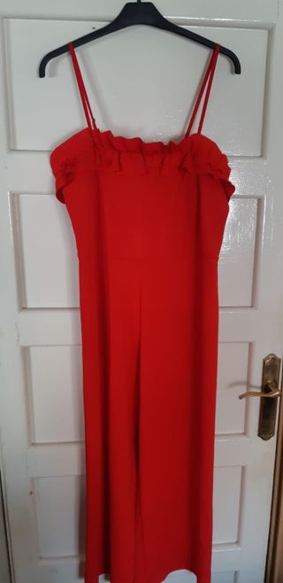 Mono rojo largo - elegante