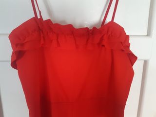 Mono rojo largo - elegante