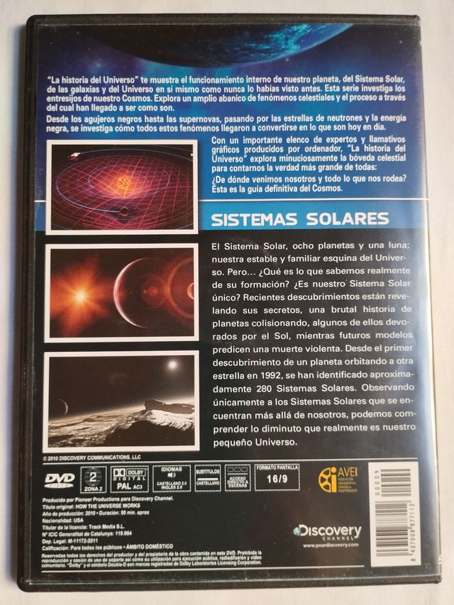 DVD La Historia del Universo: Sistemas Solares