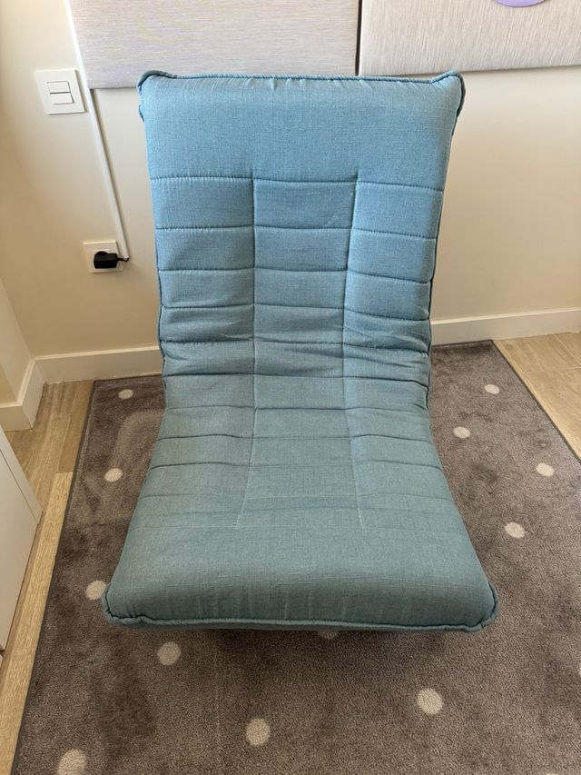 Silla de suelo giratoria de 360° con respaldo alto