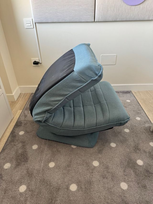 Silla de suelo giratoria de 360° con respaldo alto