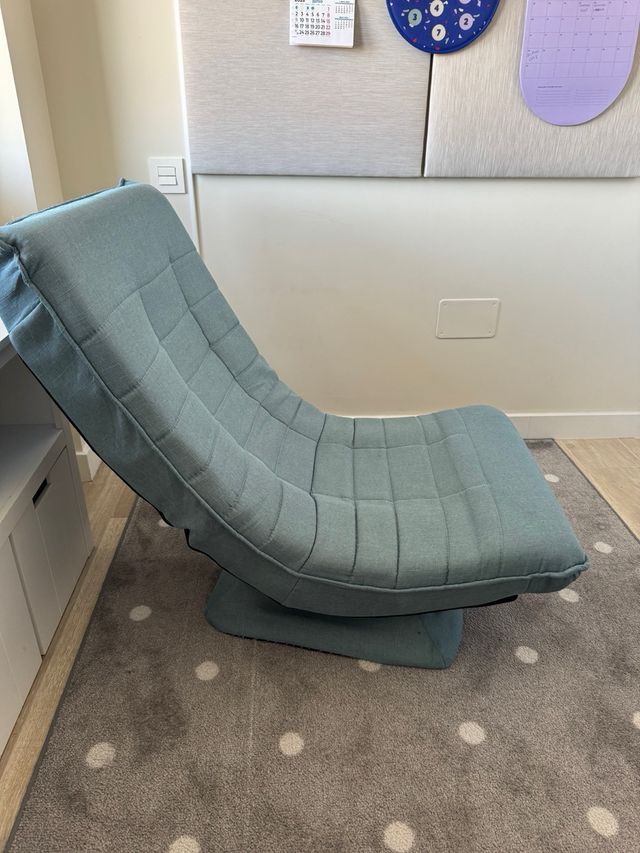 Silla de suelo giratoria de 360° con respaldo alto