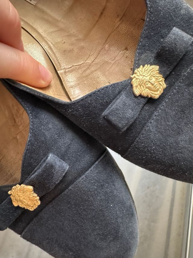 Ballerine Gianni Versace suede vintage 37.5