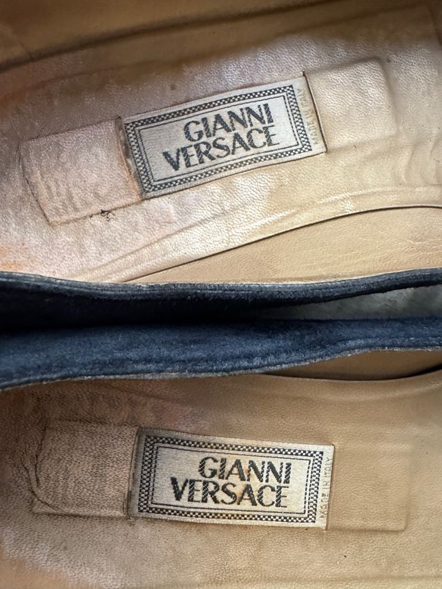 Ballerine Gianni Versace suede vintage 37.5