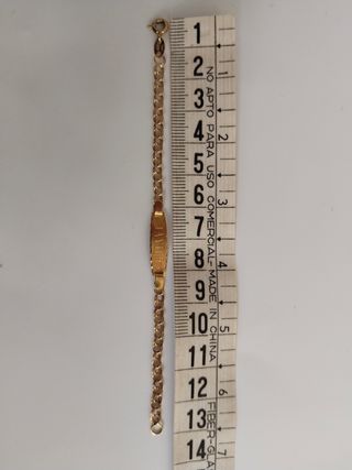 Esclava Pulsera oro de oro 18 k bebé 