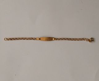 Esclava Pulsera oro de oro 18 k bebé 