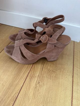 Sandalias Doralatina Cuña Camel 40
