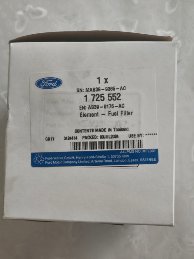 Filtro Gasolio Ford 1725552 - Nuovo