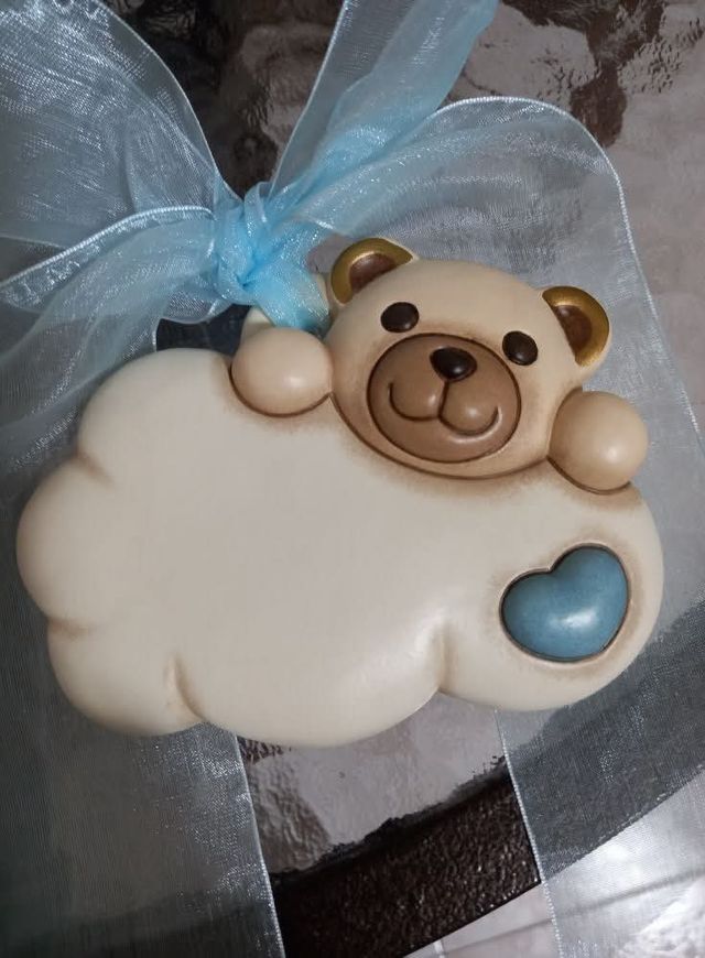 THUN Coccarda nascita Teddy su nuvola LUI