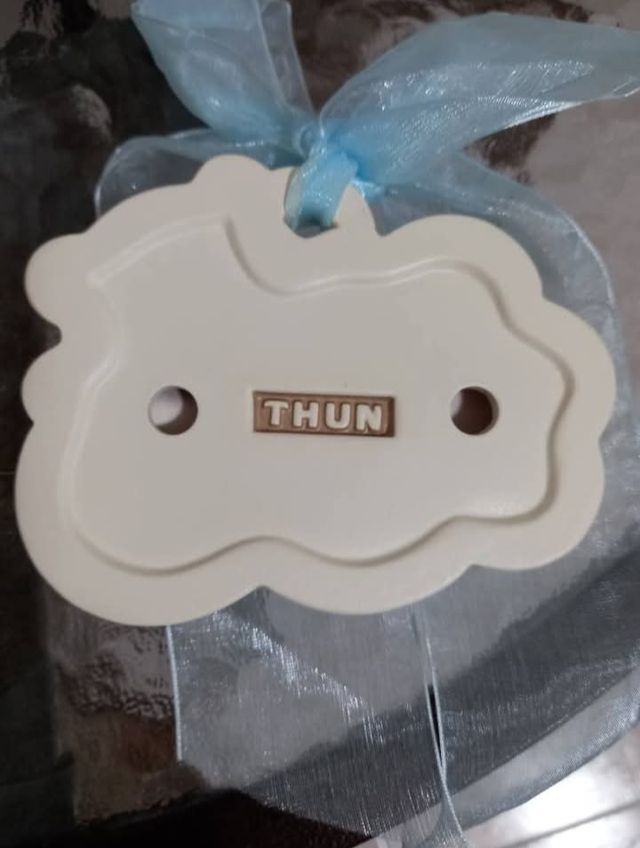 THUN Coccarda nascita Teddy su nuvola LUI