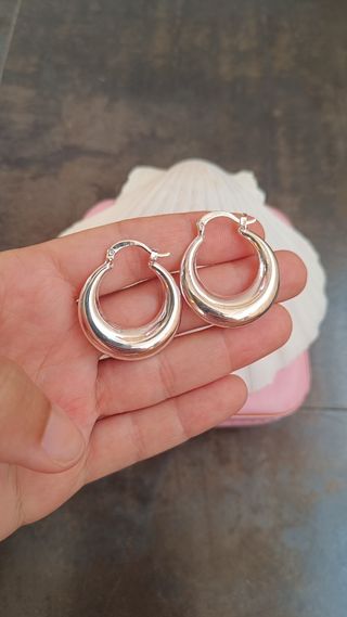 Aros Plata Pendientes Plata