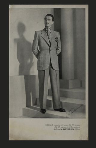 Poster moda uomo anni '30