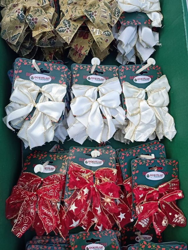 Fiocco Natale GIOCOPLAST rosso e bianco