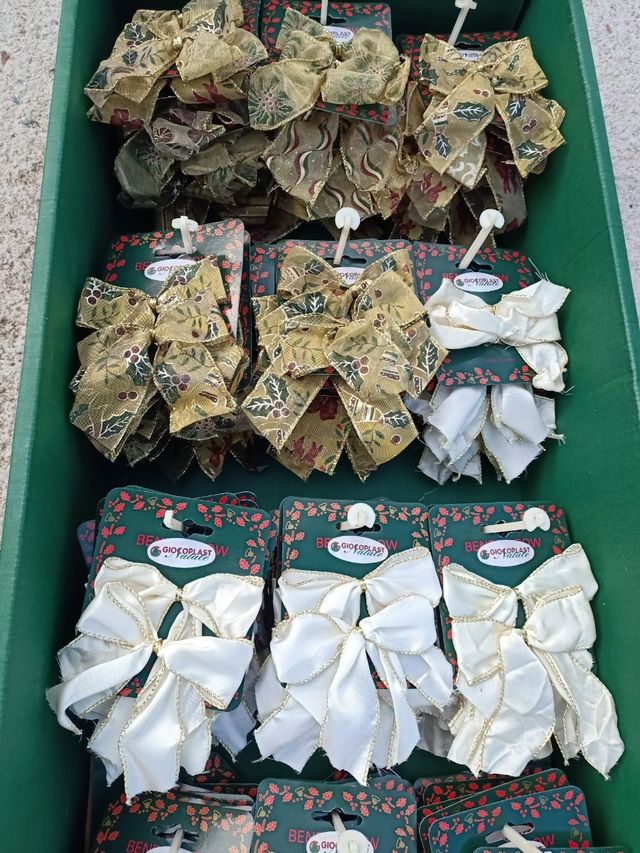 Fiocco Natale GIOCOPLAST rosso e bianco