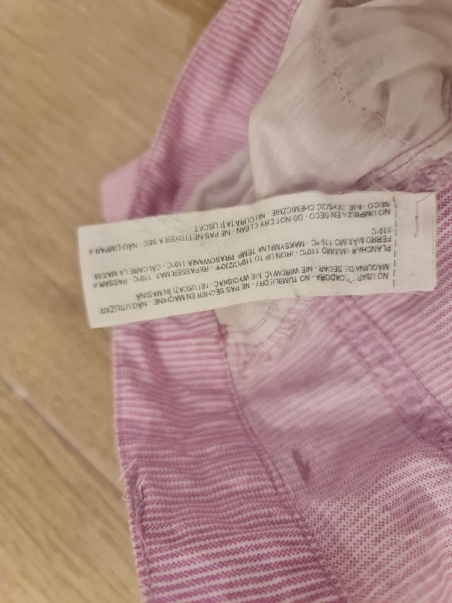 Shorts Oysho rayas rojas y blancas