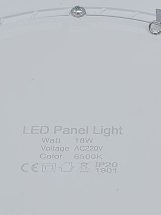 Panel LED 18W 1600LM - Luz techo