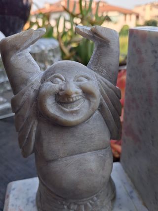 Reggilibri Budda in marmo