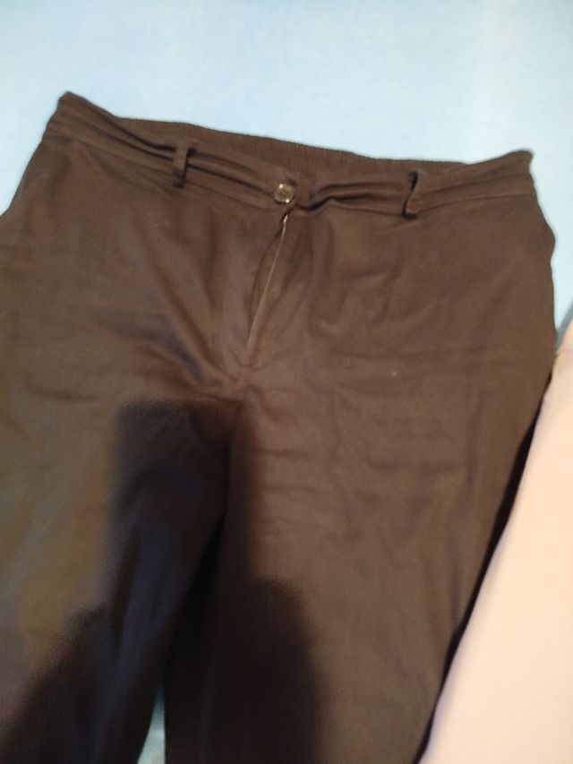 Pantaloni Lizalu beige e neri