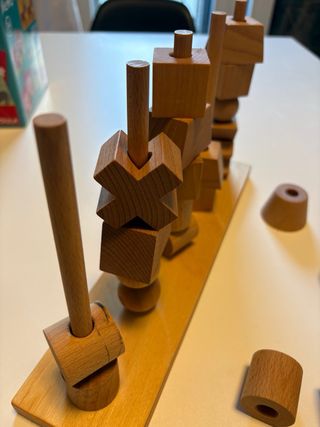 Puzzle geométrico madera