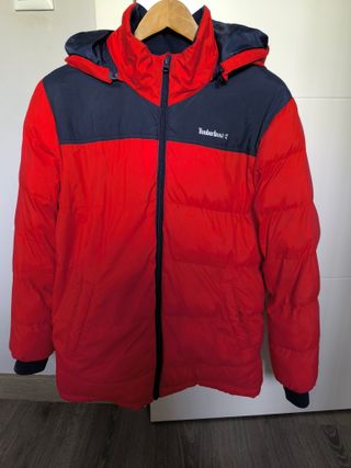 Plumas Timberland Rojo y Azul Talla S (14-16 años)