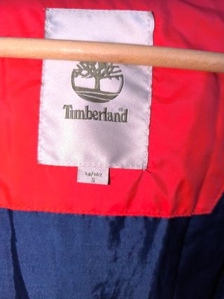 Plumas Timberland Rojo y Azul Talla S (14-16 años)