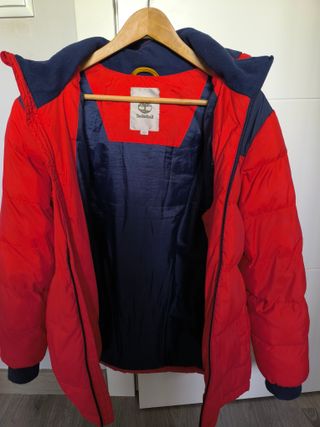 Plumas Timberland Rojo y Azul Talla S (14-16 años)