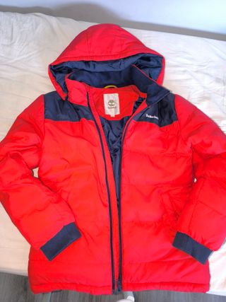 Plumas Timberland Rojo y Azul Talla S (14-16 años)