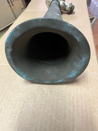 Bocina barco antigua bronce