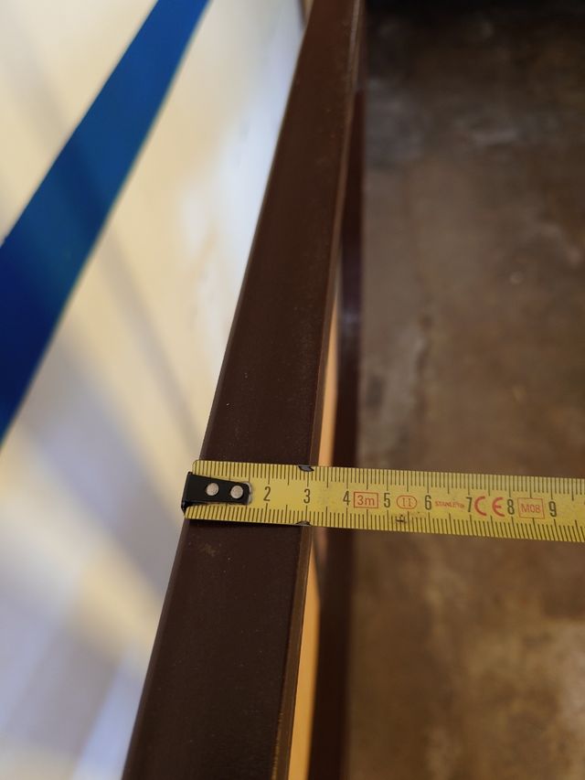 Struttura metallica 180x135x3 cm. Con stecche larghe