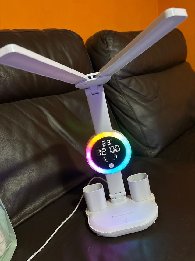 Lámpara escritorio LED 2 cabezales