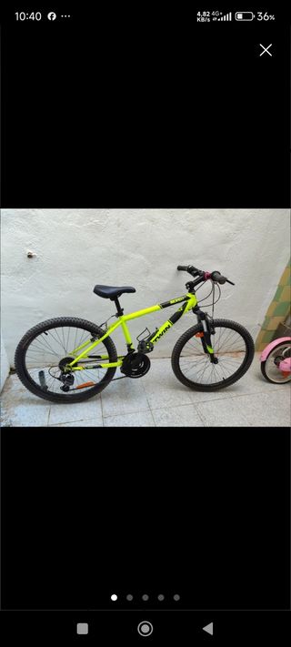 Bicicleta montaña 24" aluminio