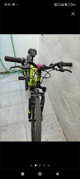 Bicicleta montaña 24" aluminio