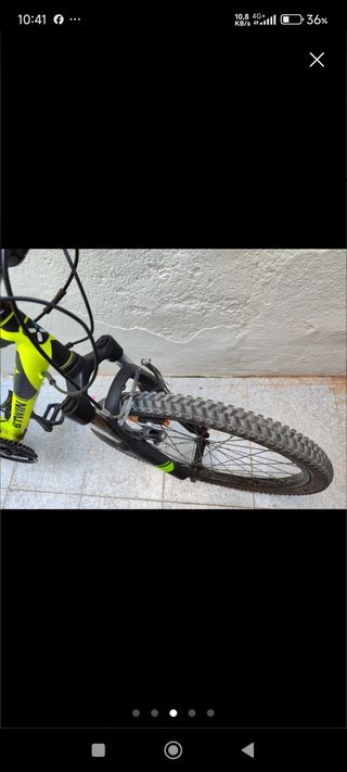 Bicicleta montaña 24" aluminio