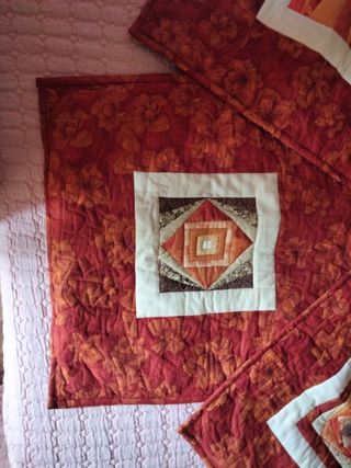 3 Fundas cojines patchwork otoñales