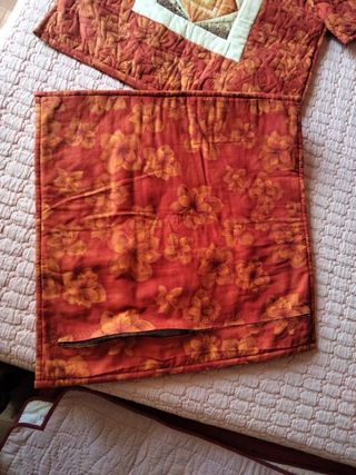 3 Fundas cojines patchwork otoñales