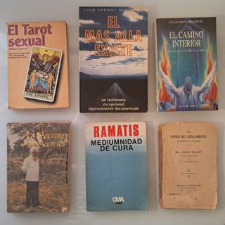 Lote libros esoterismo, parapsicología, magia.