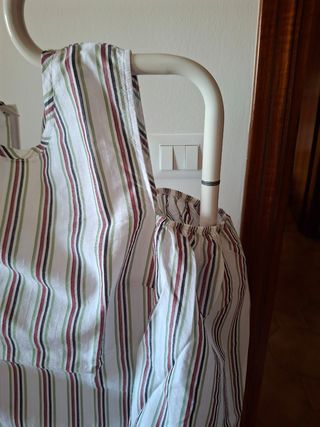 Blusa righe multicolor - spalla scoperta