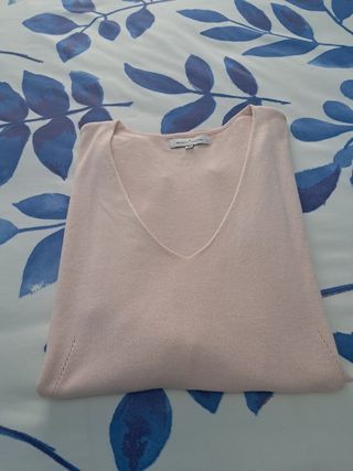 Jersey AMICHI rosa manga 3/4